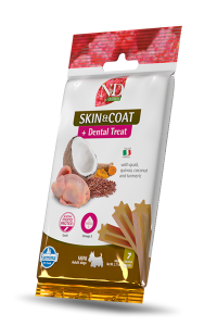 Farmina - N&D Quinoa Canine Dental Treat Skin & Coat Wachtel Mini