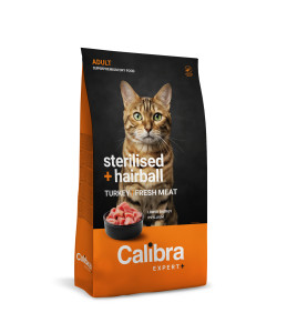 Calibra Expert+ - Feline Adult Sterilised + Hairball Dinde und Poulet