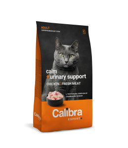 Calibra Expert+ - Feline Adult Calm + Urinary support Poulet