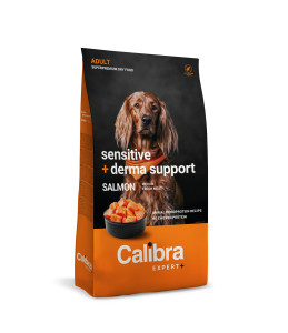 Calibra Expert+ - Canine Adult Sensitive + Derma support Saumon