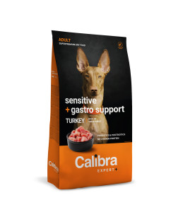 Calibra Expert+ - Canine Adult Sensitive + Gastro support Dinde