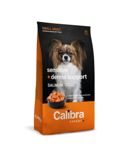 Calibra Expert+ - Canine Adult Small Sensitive + Derma support Saumon
