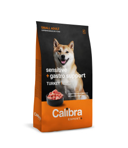 Calibra Expert+ - Canine Adult Small Sensitive + Gastro support Dinde