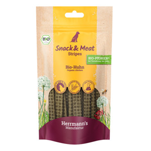 Herrmann's Manufaktur - Canine Adult Snack Meat Stripes poulet biologique