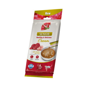 Famina - N&D Quinoa  Senior Feline Cream Poulet & Thon