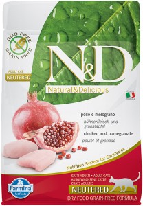 Farmina - N&D Prime Feline Adult Neutered Grain Free Huhn & Granatapfel