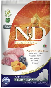 Farmina - N&D Pumpkin Puppy Medium/Maxi Agneau & Myrtilles