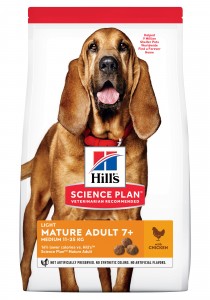 Science Plan - Canine Mature Adult 7+ Light Medium Huhn