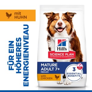 Science Plan - Canine Mature Adult 7+ Medium Huhn