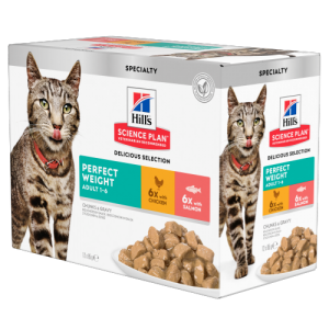 Science Plan - Feline Adult Perfect Weight Multipack (Huhn & Fisch) Beutel