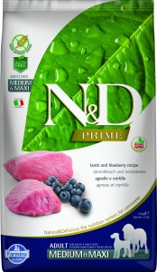 Farmina - N&D Prime Canine Adult Medium/Maxi Grain Free Lamm & Heidelbeere