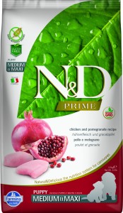 Farmina - N&D Prime Puppy Medium/Maxi Grain Free Huhn & Granatapfel