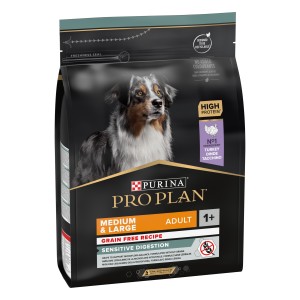 Pro Plan - SENSITIVE DIGESTION GRAIN FREE Dog Adult Medium & Large Truthahn